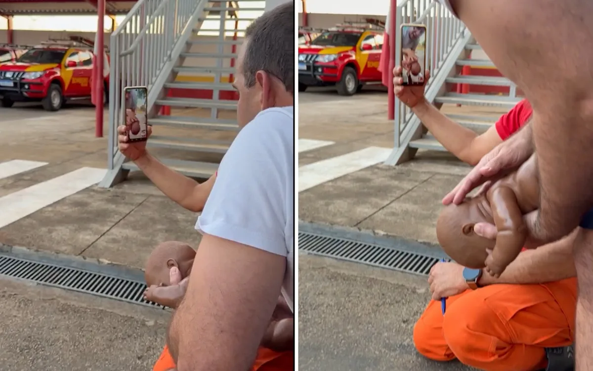 VÍDEO: Bombeiros ajudam a salvar bebê engasgado por meio de vídeochamada