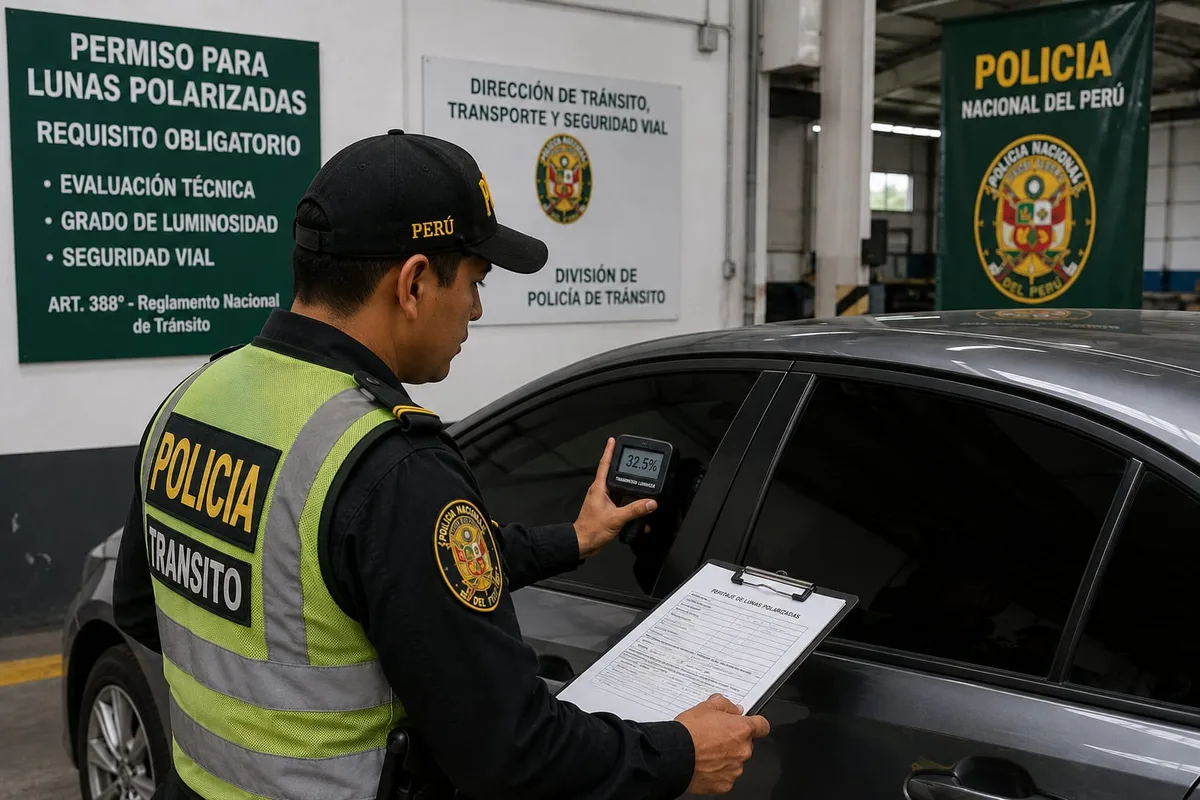Trámite de permiso para usar lunas polarizadas ante la Policía Nacional del Perú: requisitos y cuánto cuesta en 2026