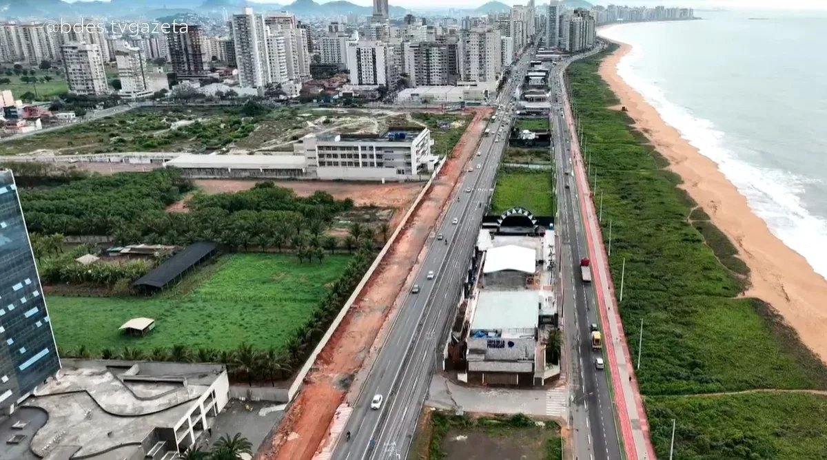 Vídeo: avança obra que amplia para 8 faixas trecho da Rodovia do Sol em Vila Velha
