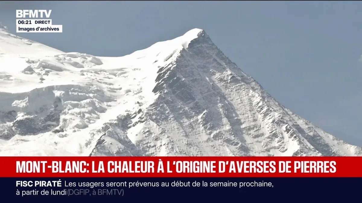 Mont-Blanc: deux refuges fermés en raison d'un danger mortel d'éboulements