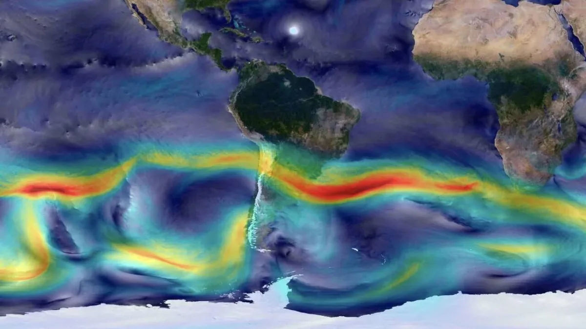 Todo un continente fluye gracias a una mancha roja situada sobre nuestras cabezas y la ciencia acaba de cartografiarla