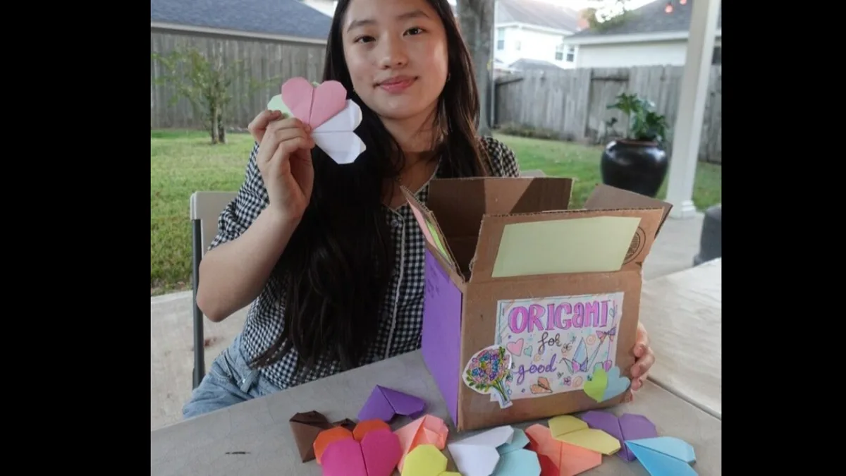 Meet Vivian Liu, the 17-year-old who turned origami into a kindness movement across 50 nations
