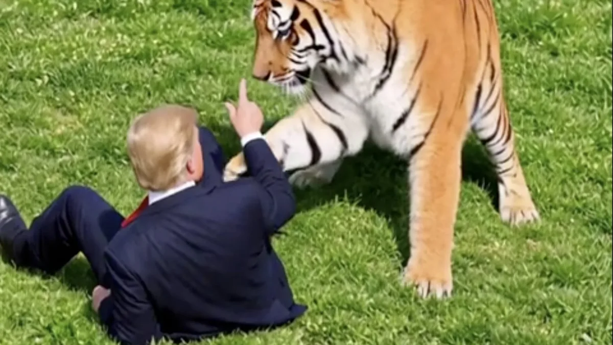 Trump Posts Vile Fantasy Video Mocking Man Who Was Mauled to Death by a Tiger