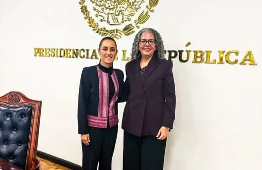 Claudia Sheinbaum se reúne con la gobernadora de Sinaloa, Graciela Domínguez Nava