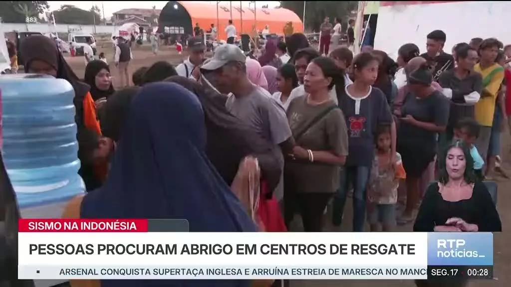 Sismo na Indonésia deixa milhares de desalojados e mais de 50 mortos