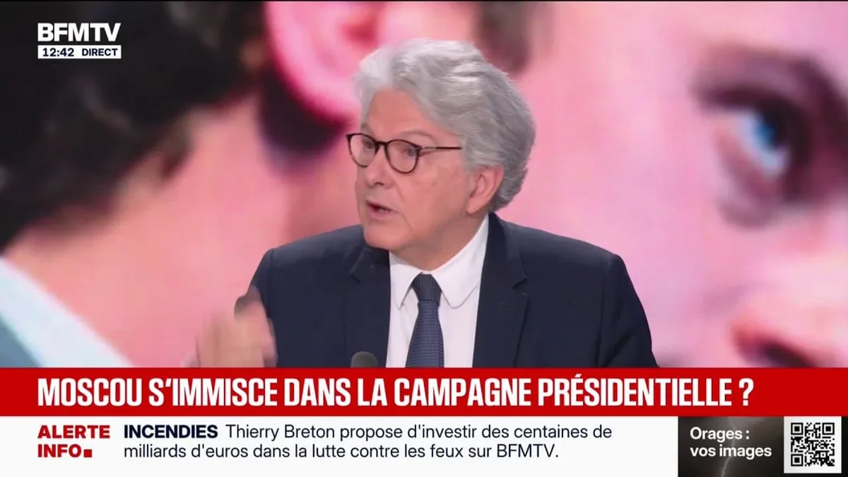 Ingérences étrangères: la Russie cherche en "permanence" à influencer la présidentielle, selon Thierry Breton