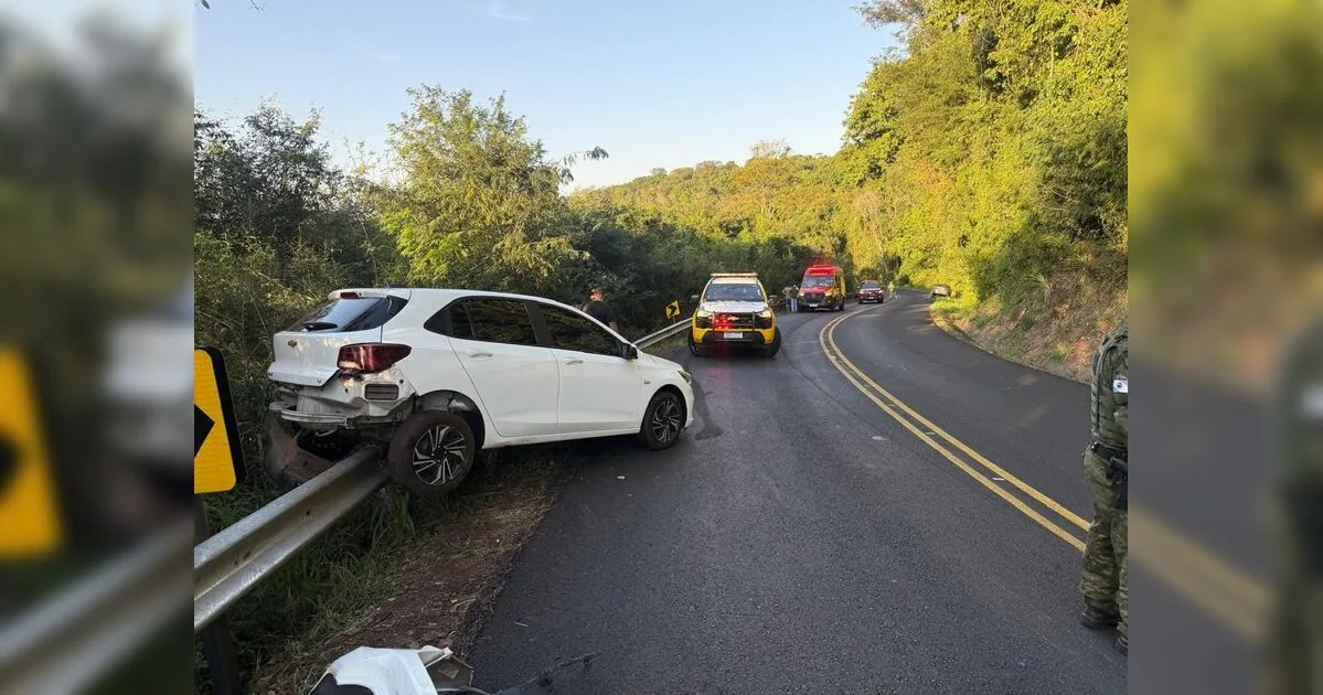 Criança fica ferida em acidente na PR-538; um dos motoristas estava embriagado