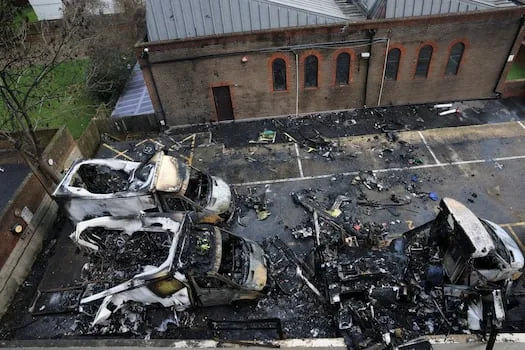 Four men plead guilty to arson attack on Jewish ambulances in London