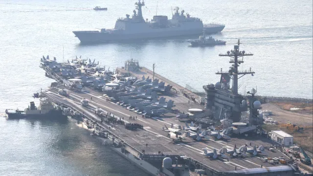 EUA enviam porta-aviões para mar Arábico e substituem o Lincoln