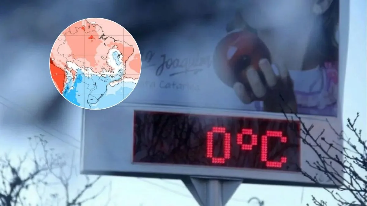 Massa de ar frio atípica despenca temperaturas para 0°C e provoca geadas no Sul; uma segunda onda de frio já tem data marcada