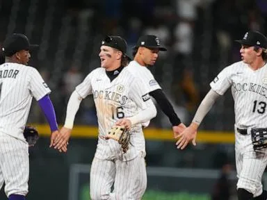 Cole Carrigg goes 4 for 5 and the Rockies defeat the Padres 9-3 to end their 8-game losing streak