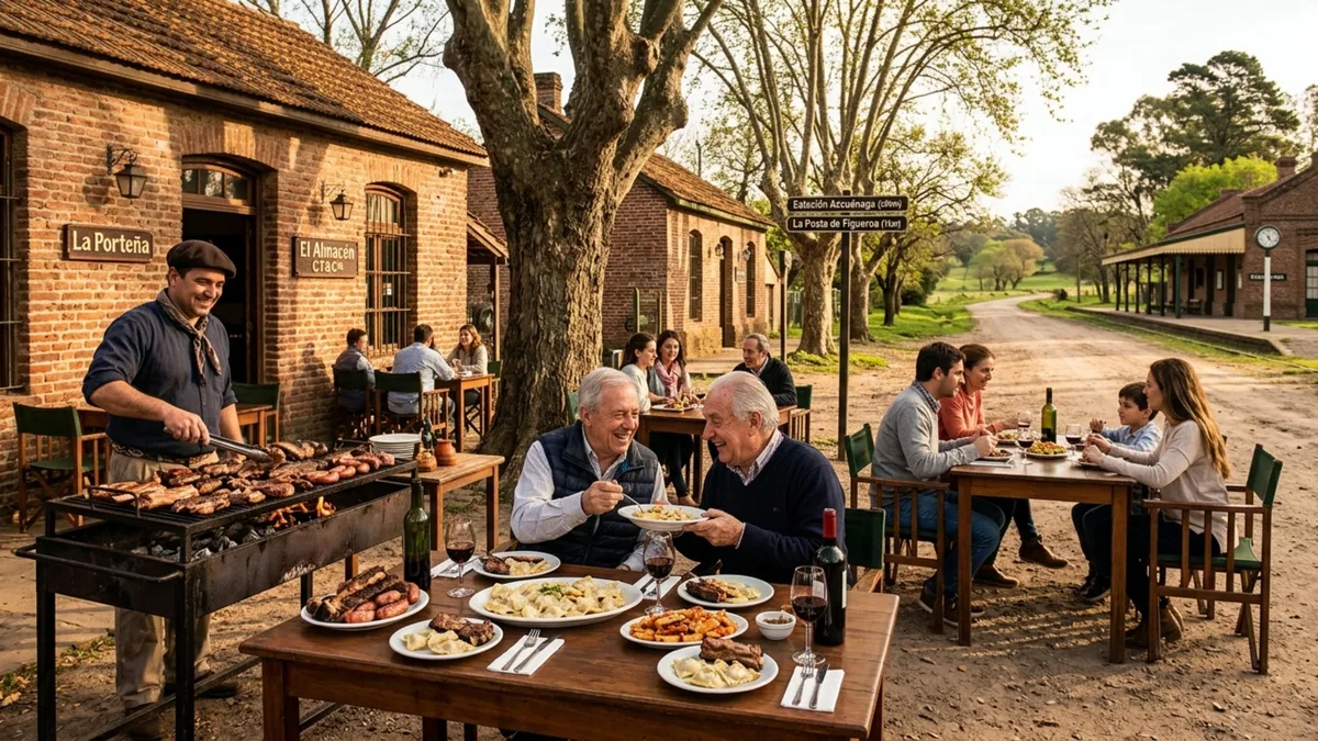 A 110 km de Buenos Aires, este povoado tem churrasco grelhado, macarrão caseiro e natureza, perfeito para ir no próximo feriado em 12 de outubro