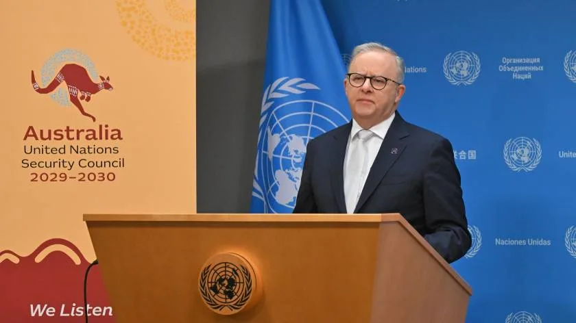 Albanese hoping to sell Australia to the United Nations