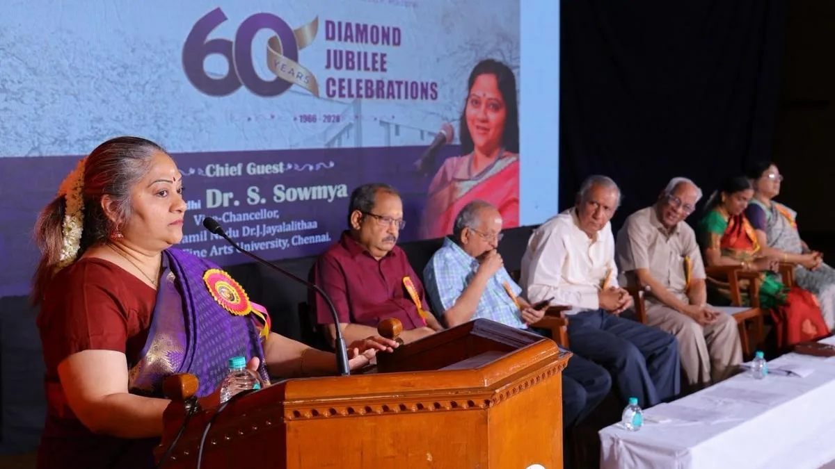 Music students have responsibility to preserve folk arts, says music varsity VC at diamond jubilee celebration in Sri Sathguru Sangeetha Vidyalayam