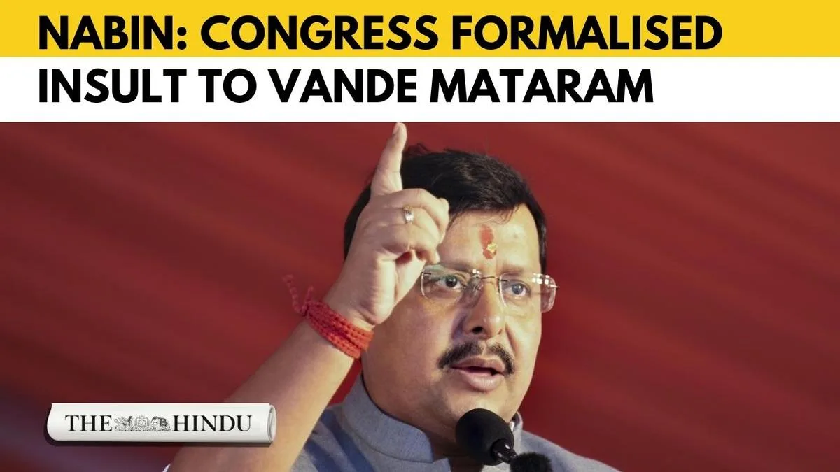 Watch: Vande Mataram controversy escalates, BJP chief Nabin calls Congress the ‘New Muslim League’