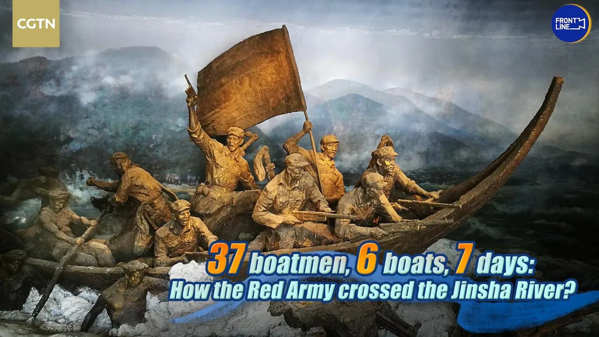 37 boatmen, 6 boats, 7 days: How the Red Army crossed Jinsha River?