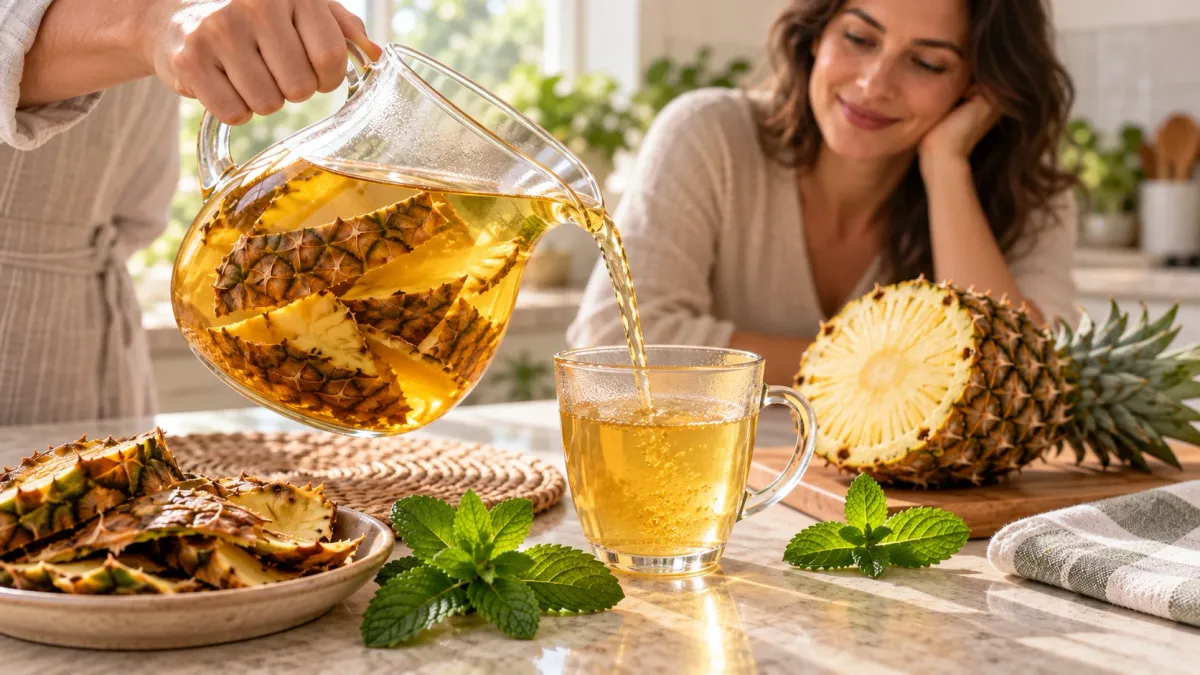 Para que serve o chá de casca de abacaxi com hortelã: 5 motivos para conhecer a combinação que aproveita melhor a fruta e ainda surpreende pelo frescor