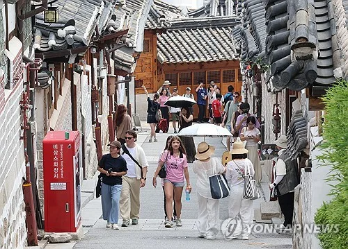 7월 방한 외국인 관광객 209만3천명…작년 대비 20.8% 늘어