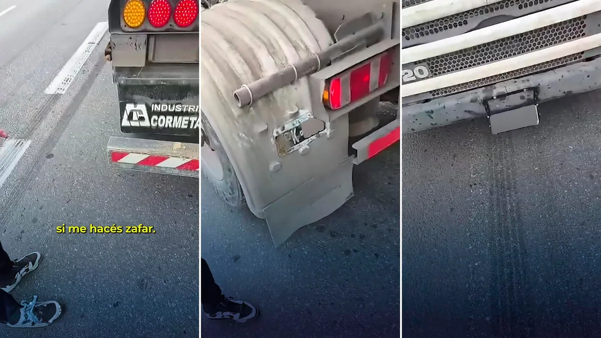 “Fijate si me hacés zafar”: detuvieron a un camionero por tapar la patente para no ser detectado por radares