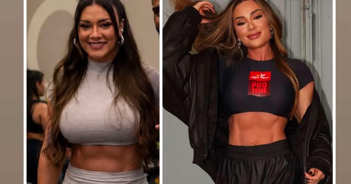 Juju Salimeni perde 10 kg e mostra antes e depois: 'Fiquei chocada'; veja