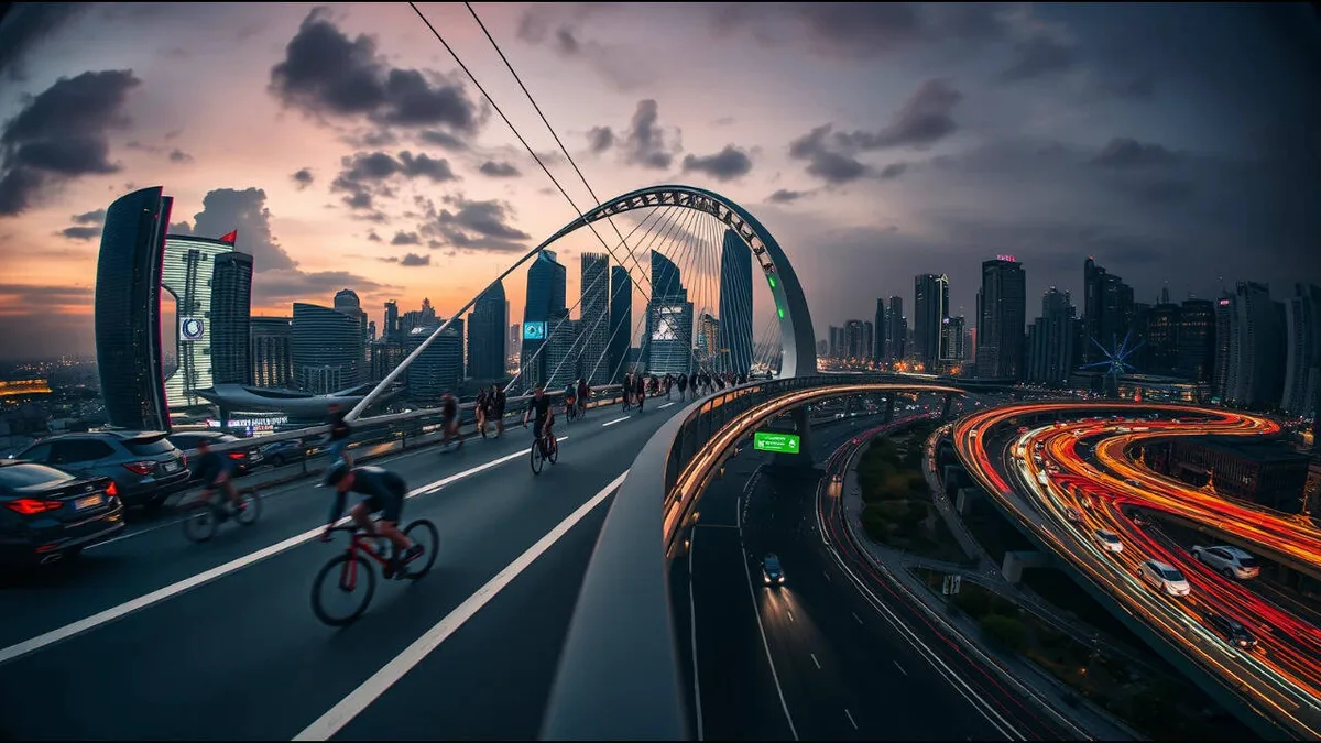 Dutch Circular Cycle Bridge: Eindhoven lifts bikes above traffic