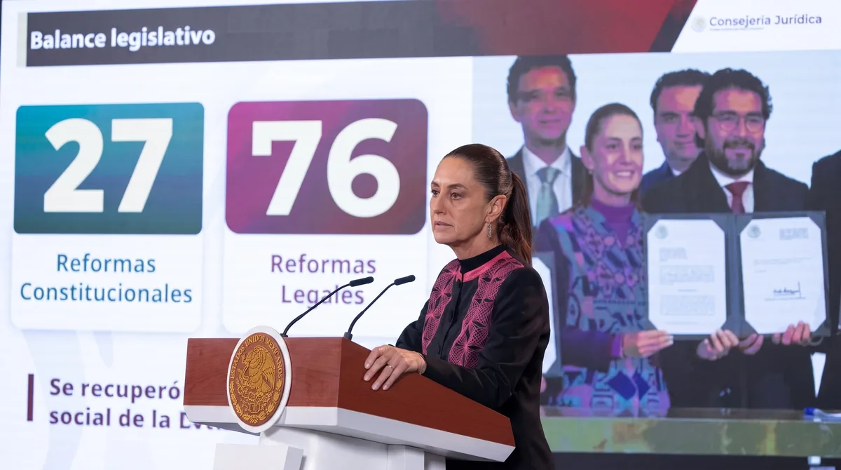 “La 4T tiene una nueva norma constitucional”: Sheinbaum habla sobre la aprobación de 27 reformas en dos años de gobierno