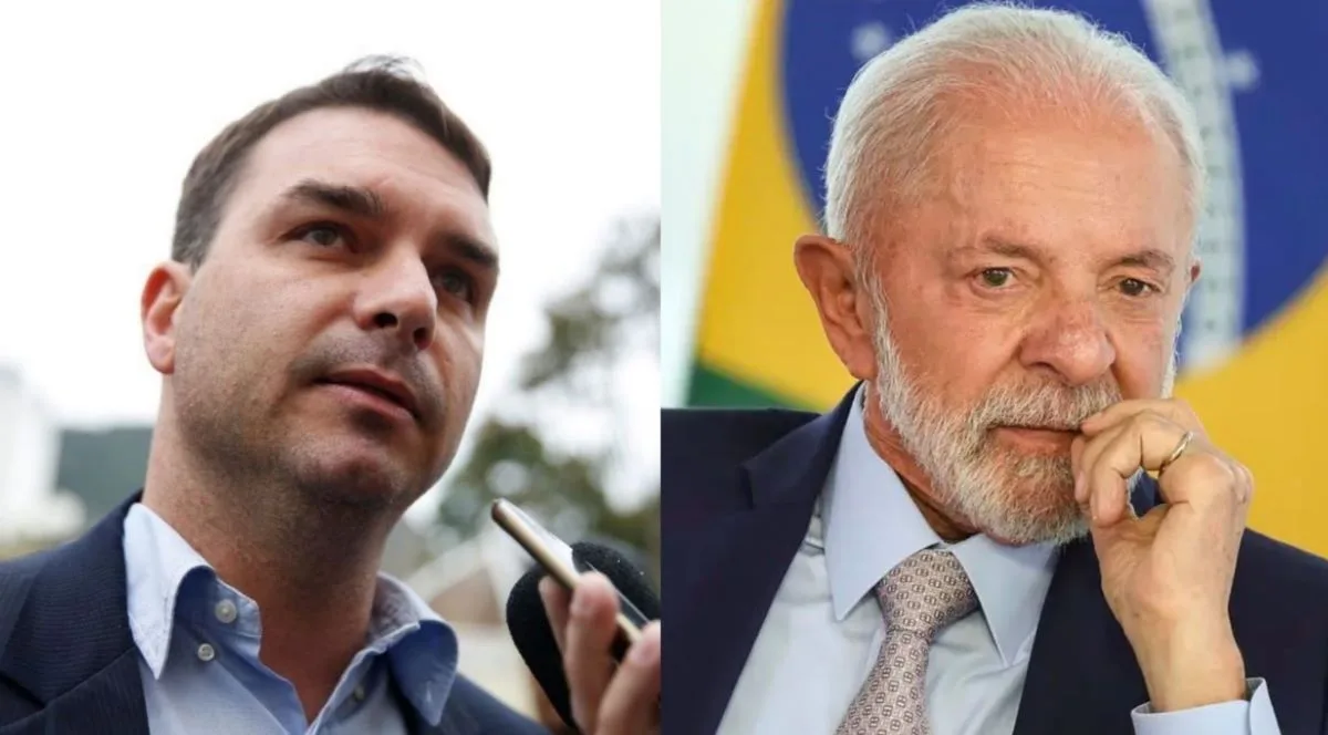 Flávio Bolsonaro foca em Lula e diz que só vai a debates com presença do presidente