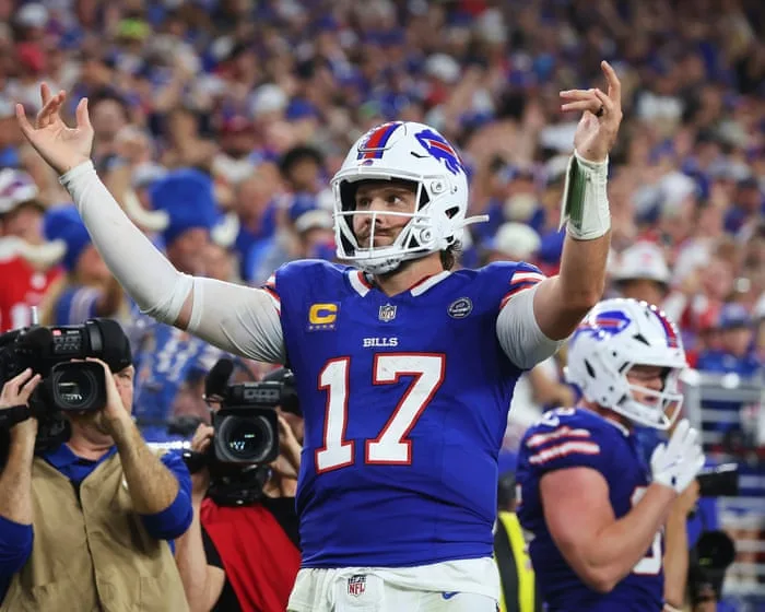 Josh Allen shines again as Bills celebrate new home with slugfest victory over Lions