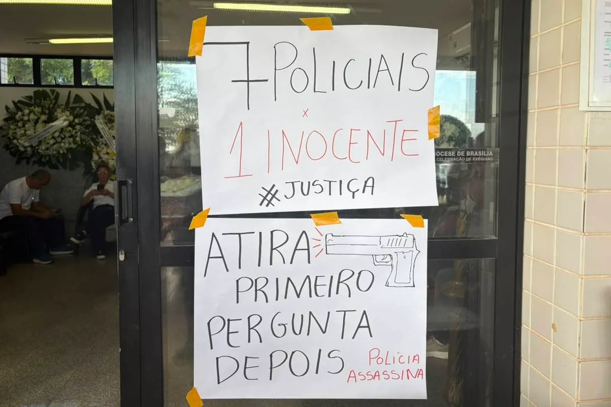 Vigilante morto pela PCDF é enterrado e família pede justiça