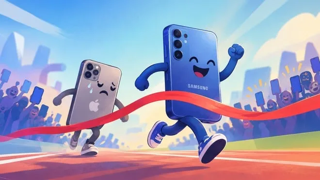 Mesmo com celulares mais caros, Samsung supera Apple e lidera mercado em 2026