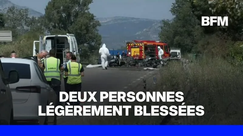 Un avion de l'armée de l'Air s'écrase à Salon-de-Provence, les deux personnes à bord légèrement blessées