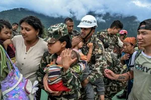 No Nepal, a tragédia foi tão repentina que não houve tempo para fugir
