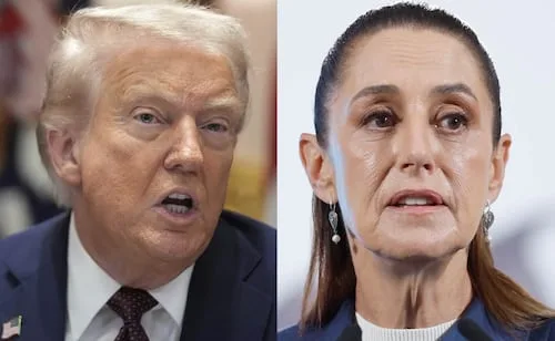Trump reitera que los cárteles controlan México; "se lo dije a Sheinbaum", afirma