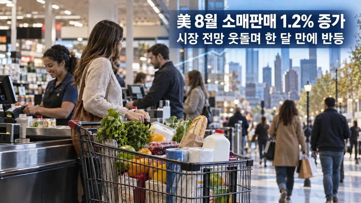 美 8월 소매판매 1.2% 증가… 소비 회복세 ‘뚜렷’