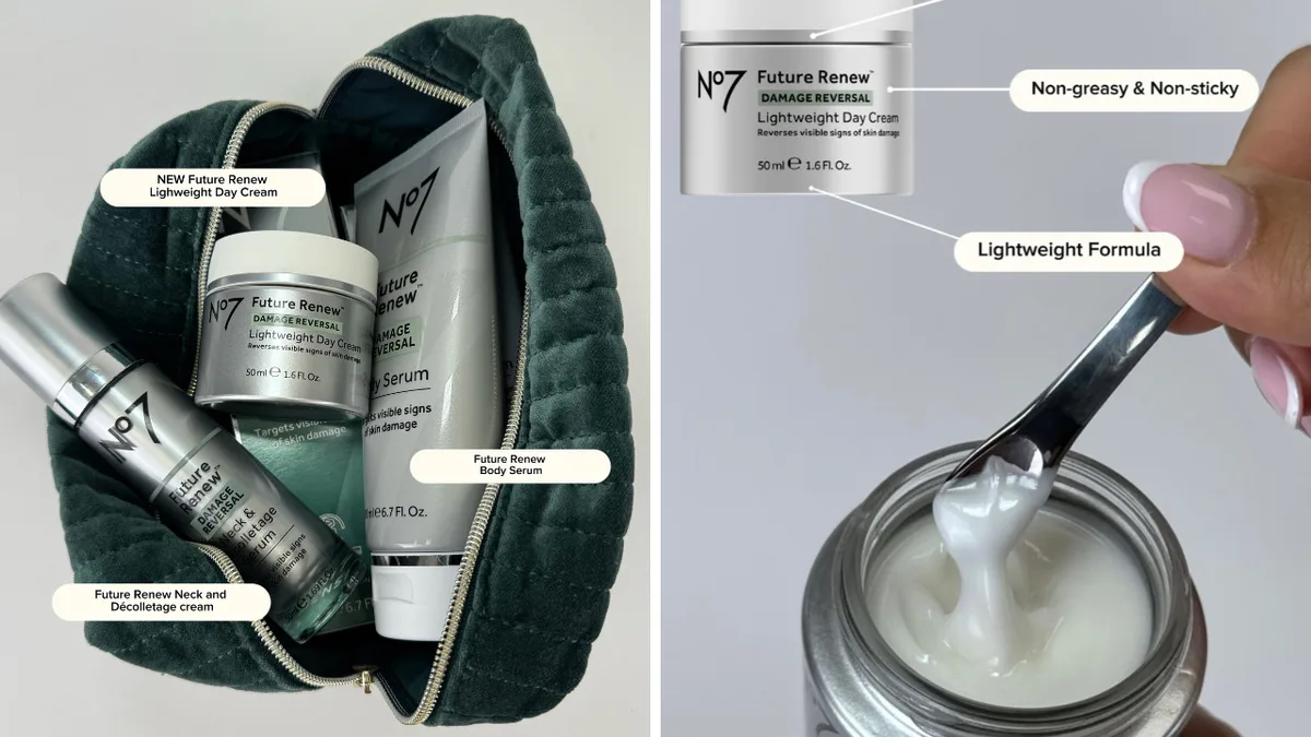 Give the gift of great skin this Christmas with No7’s Future Renew four-piece set that ‘visibly smooths fine lines’