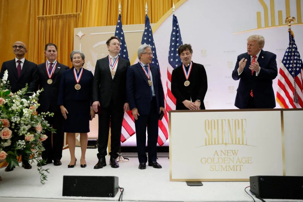 WATCH: Trump awards Elon Musk the National Medal of Science, among other awards for tech execs