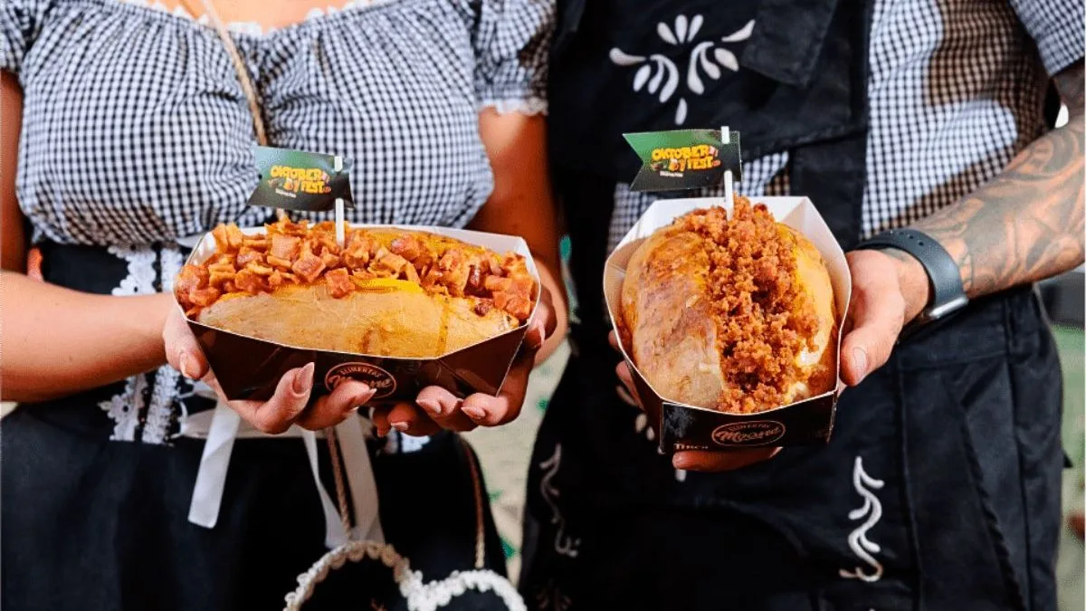 VOTE: Qual é o seu prato preferido da Oktoberfest Blumenau? Com mais de 150 pratos tradicionais, festa aposta na experiência gastronômica