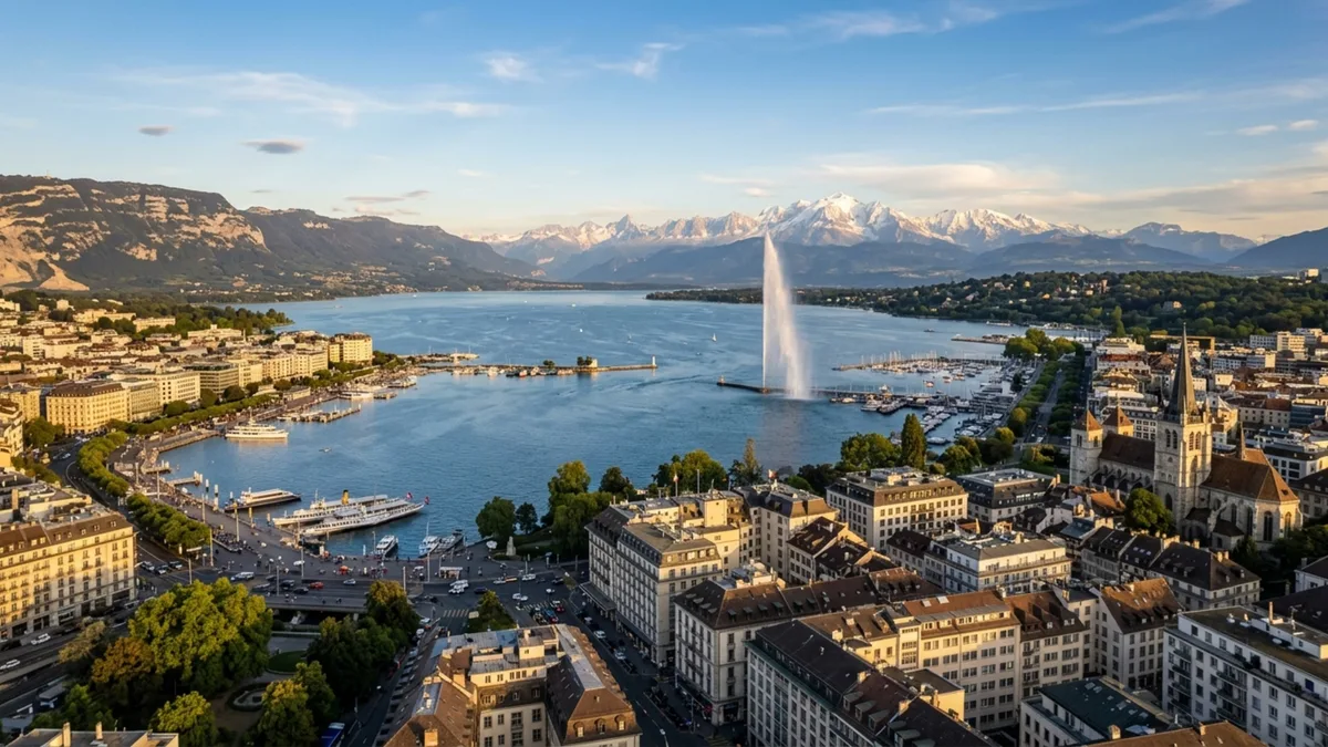 Entre montanhas e um grande lago, esta cidade suíça parece pequena para a importância internacional que acumulou ao longo do tempo