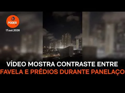 Favela e prédios contrastam em panelaço contra Flávio Bolsonaro