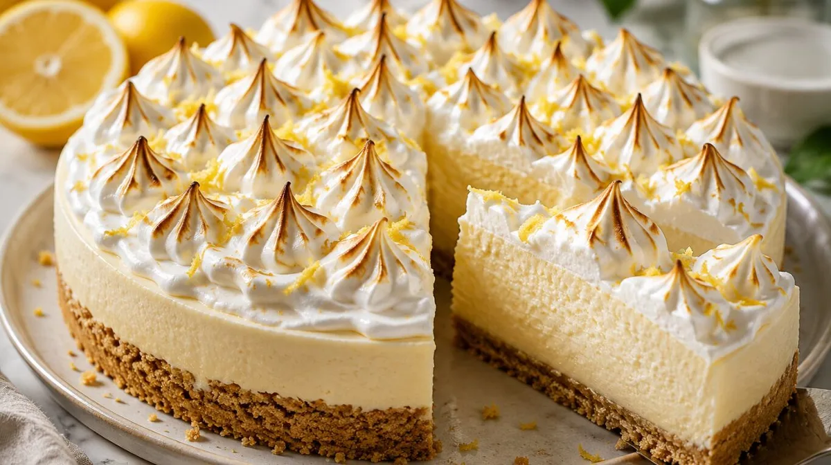 Cheesecake de limón sin horno y en solo 10 minutos: la receta saludable con merengue casero