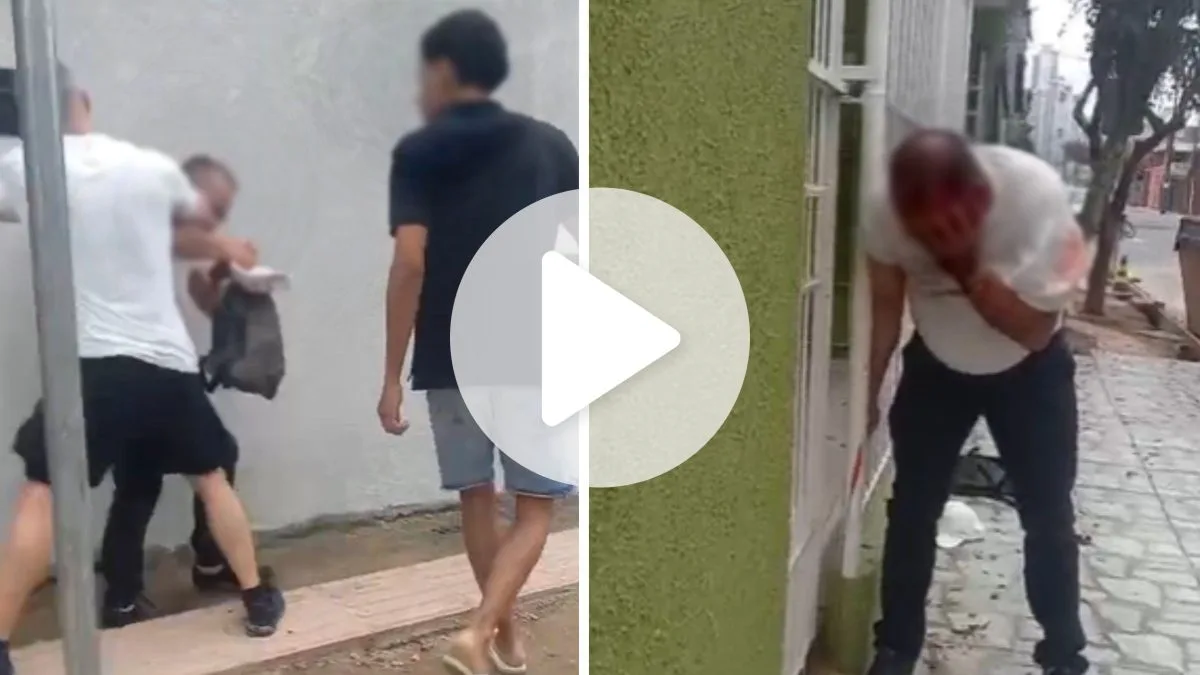 VÍDEO: Homem que teria usado argumentos religiosos para estuprar mulher é agredido por grupo de pessoas em Balneário Camboriú