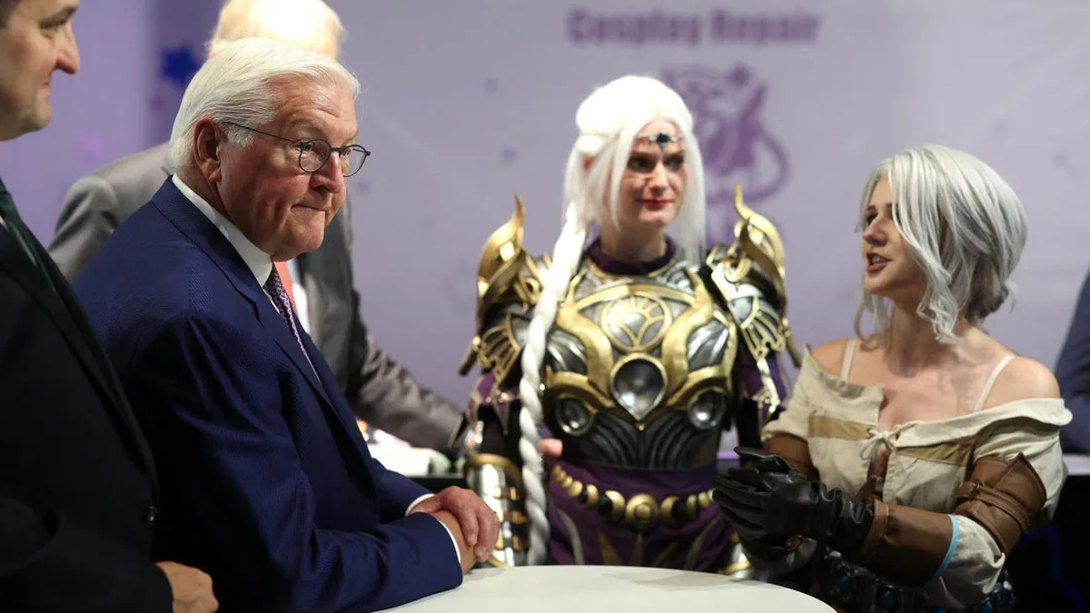 Gamescom-Messe: Bundespräsident Steinmeier warnt vor Gefahren des Gamings