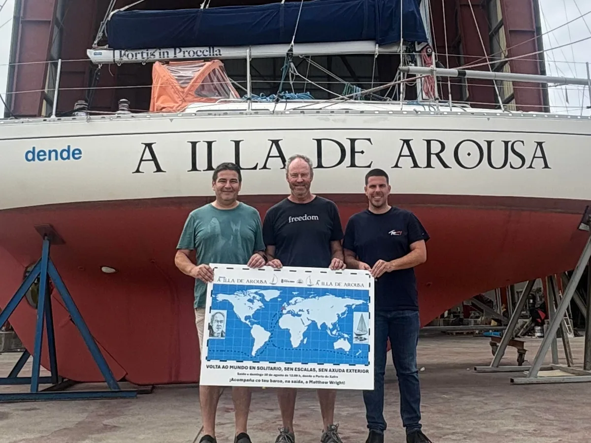 Vuelta al mundo en solitario desde Galicia: así será la aventura de ocho meses del médico australiano Matthew Wright
