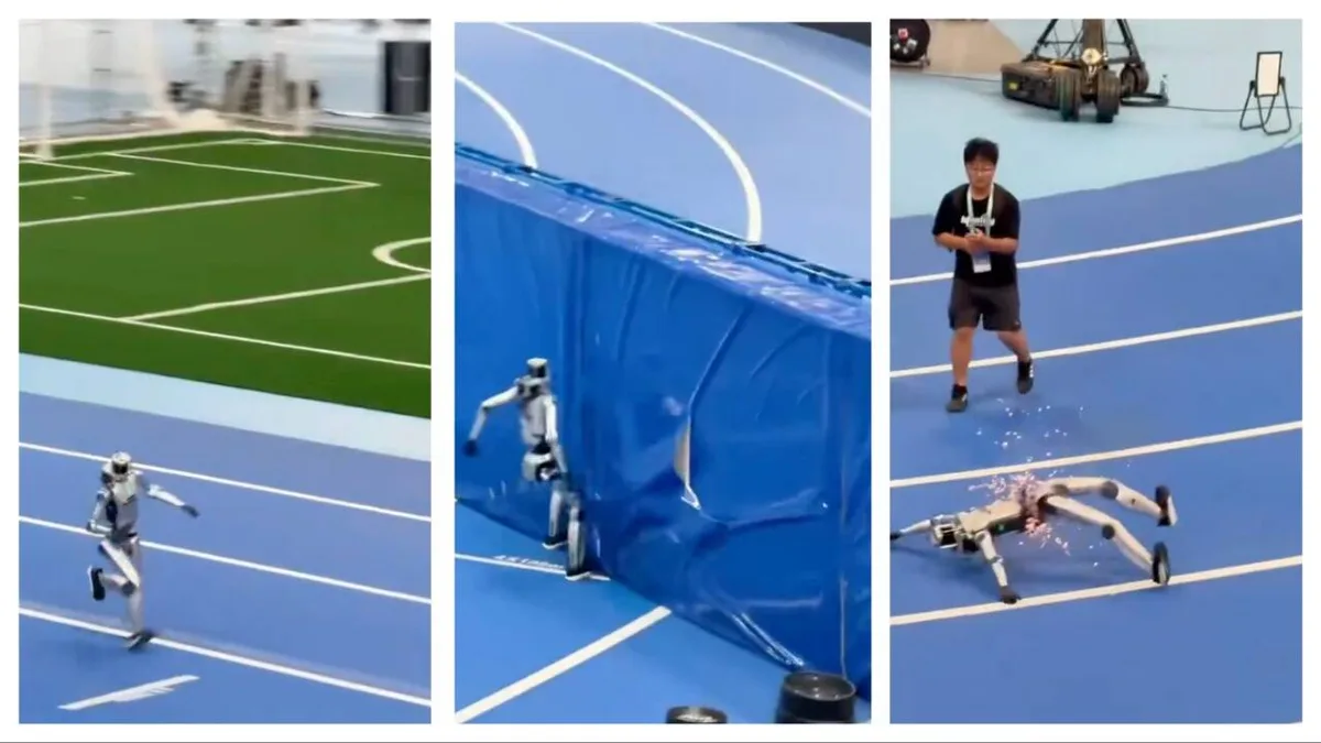 Chinese robot ‘dies’ after hitting safety wall during World Humanoid Robot Games