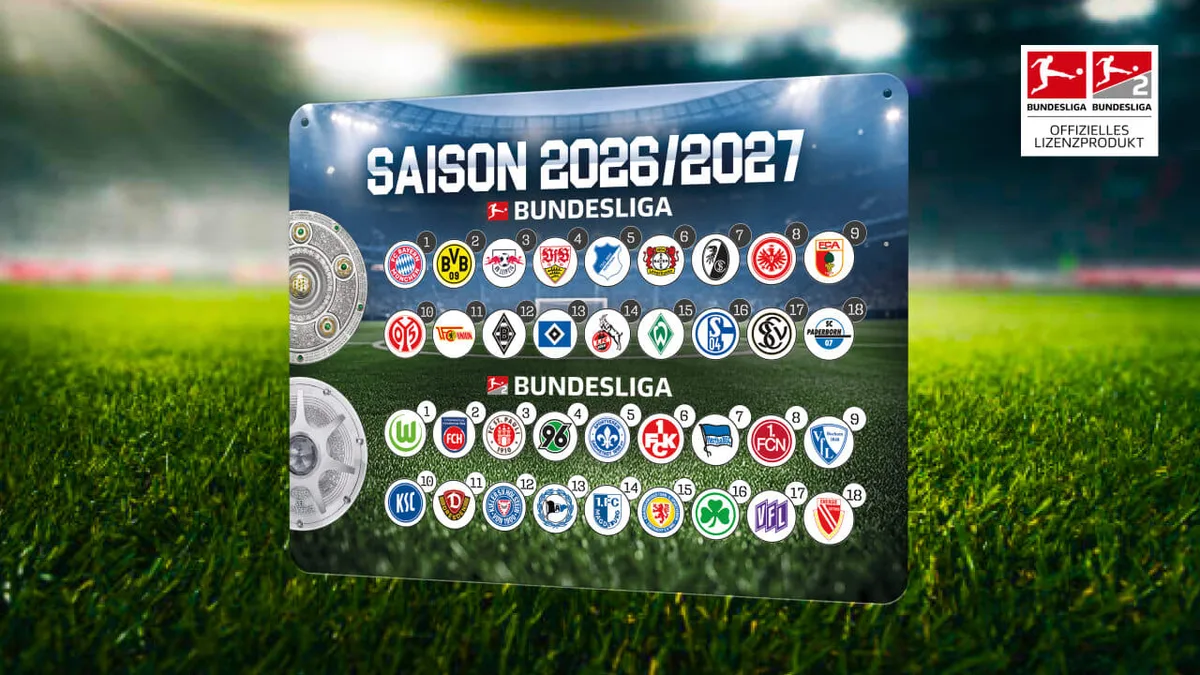 Exklusiv bei BILDplus - BILD verlost 111 Magnettabellen zum Bundesliga-Start!