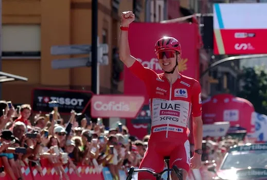 Pogacar dominates Vuelta stage four with 50km solo attack