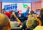 Em ato pró-Lula em SP, Marina rebate Flávio sobre desmatamento: 'Ignorante'
