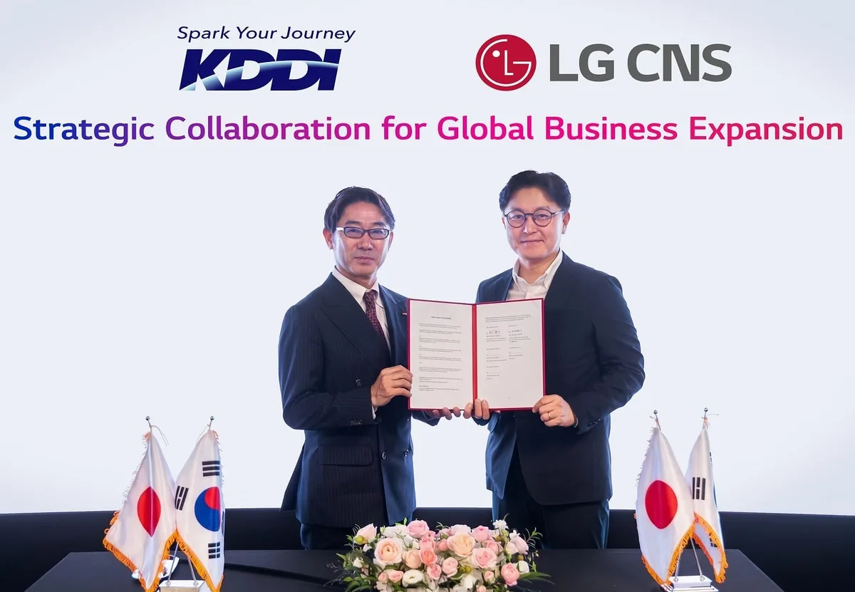LG CNS, 日 KDDI와 아태지역서 AX 신사업 추진
