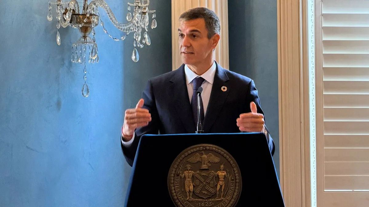 Pedro Sánchez comparece en rueda de prensa desde Nueva York