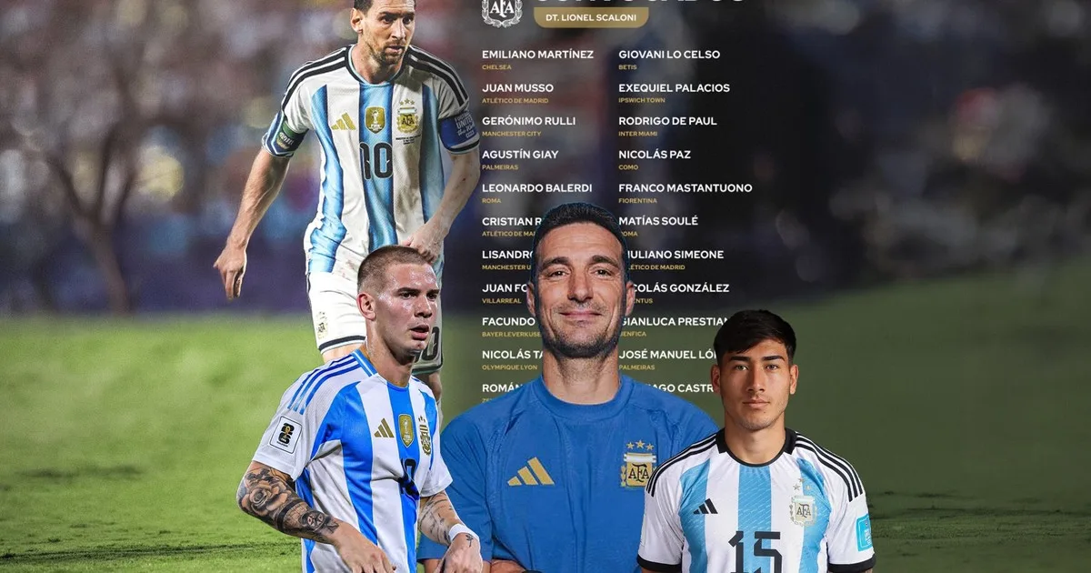 Las nueve caras nuevas en la lista de la Selección para el adiós de Messi